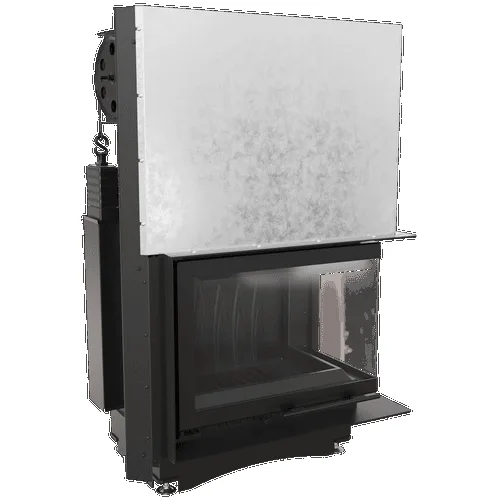 Chimenea de leña de hierro fundido KRATKI MAJA derecha 8 kW Ø 200 puerta elevable