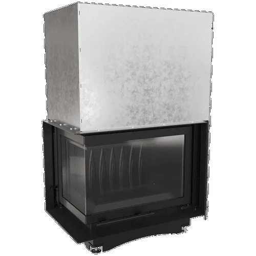 Chimenea de leña de hierro fundido KRATKI MAJA izquierda 8 kW Ø 200 puerta elevable