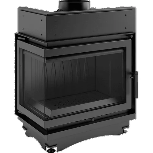 Chimenea de leña de hierro fundido KRATKI MAJA izquierda 8 kW Ø 200