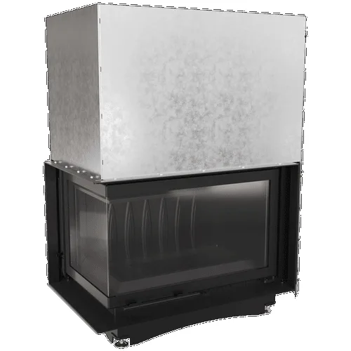 Chimenea de leña de hierro fundido KRATKI OLIWIA izquierda 16 kW Ø 200 puerta elevable