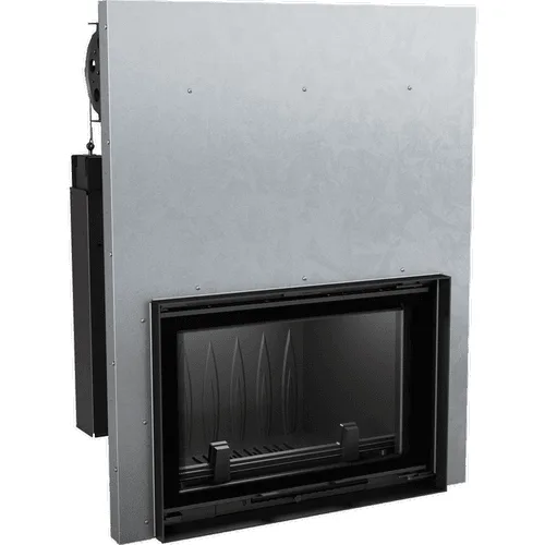 Chimenea de leña de hierro fundido KRATKI WIKTOR 14 kW Ø 200 puerta elevable