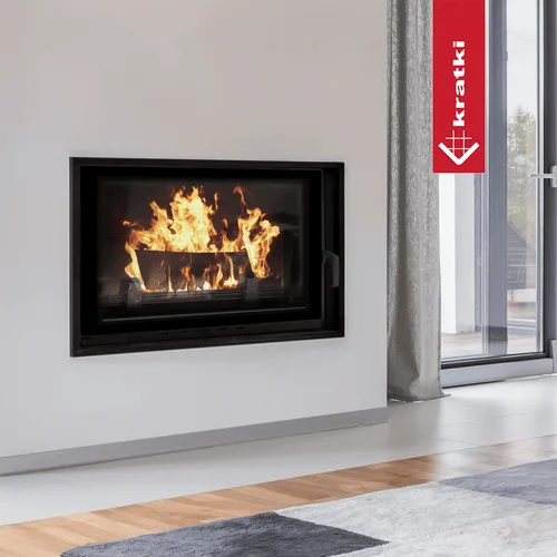 Chimenea de leña de hierro fundido KRATKI WIKTOR 14 kW Ø 200
