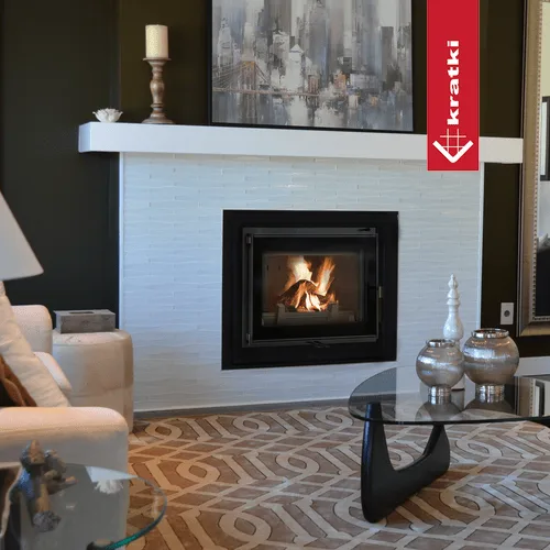 Chimenea de leña de hierro fundido KRATKI ZOSIA 12 kW Ø 200
