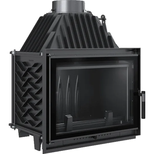 Chimenea de leña de hierro fundido KRATKI ZUZIA ECO DECO 12 kW Ø 200