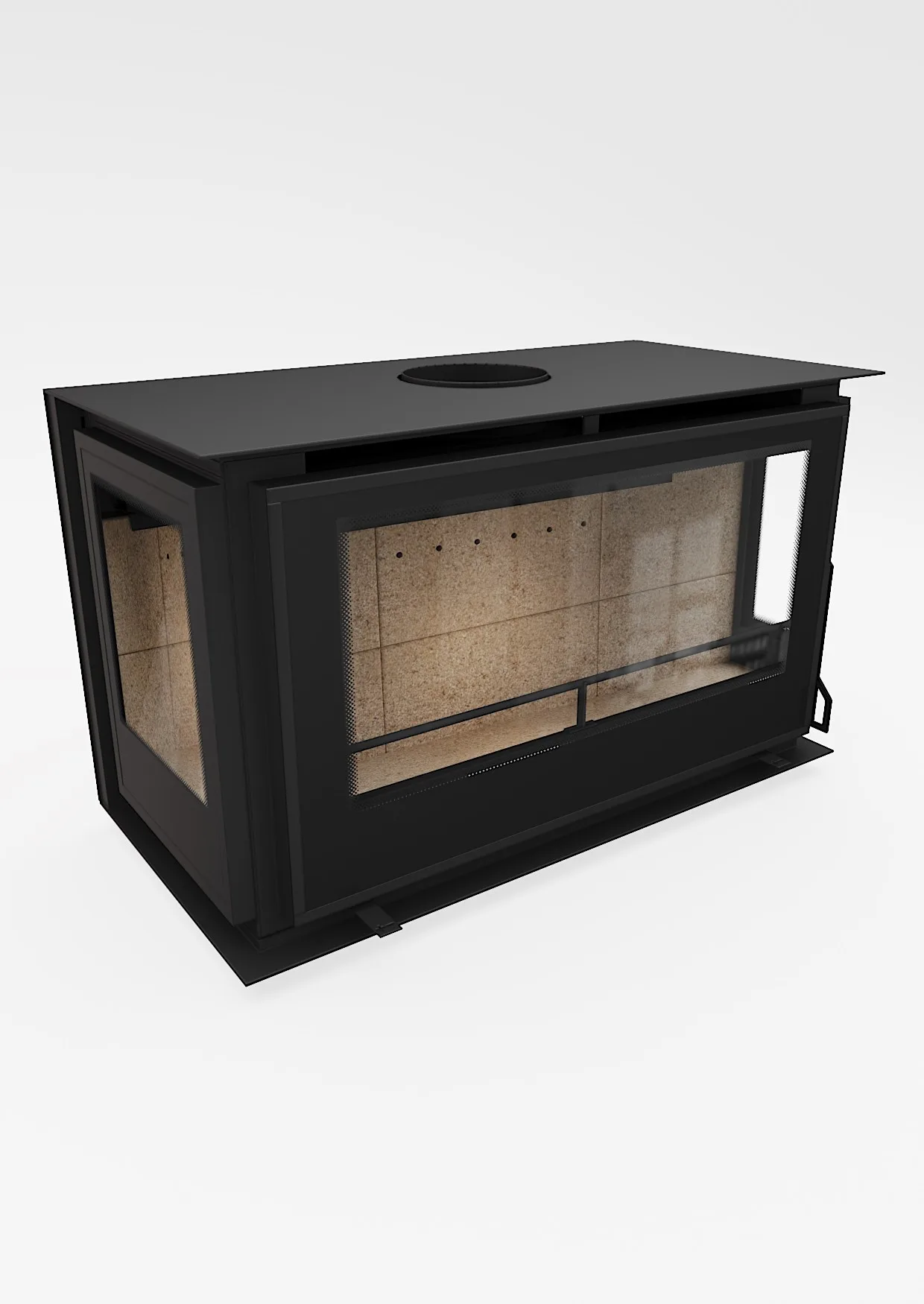 Chimenea de leña PI UNIVERSAL 90x55 (3 CARAS) Regalfire