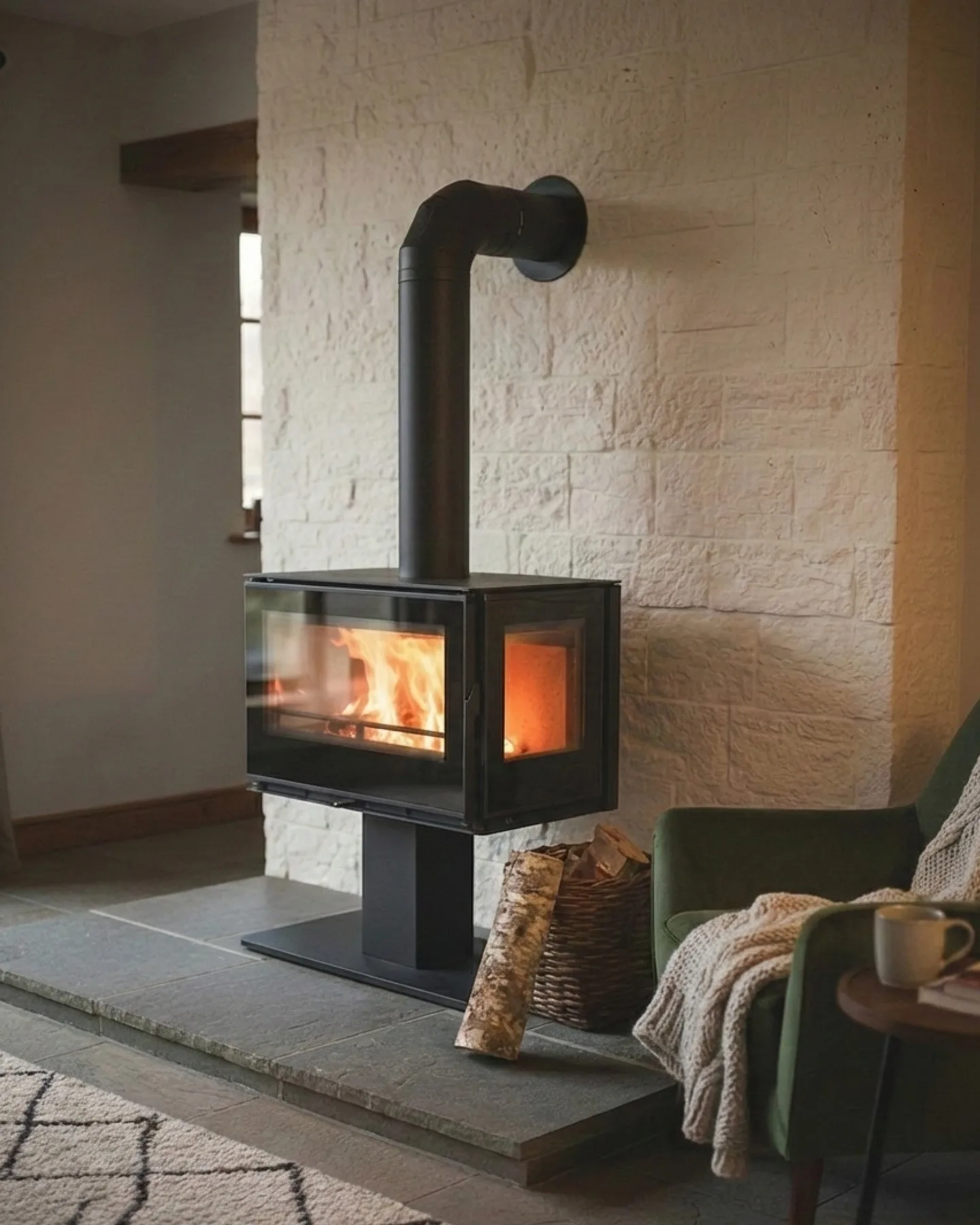 Chimenea de leña PI UNIVERSAL 90x55 (3 CARAS) Regalfire