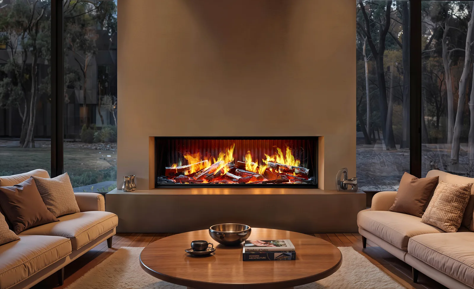 Chimenea eléctrica holográfica Trimline iX13 Solus