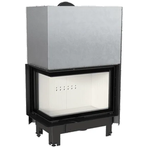 Chimenea KRATKI MBA izquierda 17 kW Ø 200 puerta elevable vidrio doblado