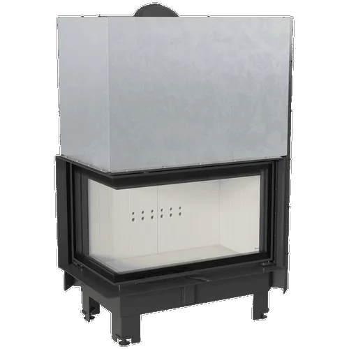 Chimenea KRATKI MBO izquierda 15 kW Ø 200 puerta elevable vidrio doblado