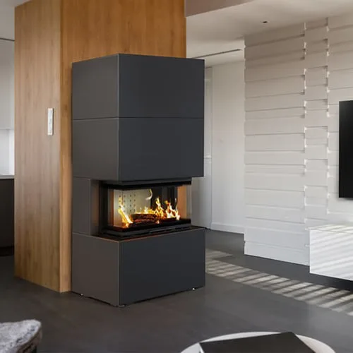 Chimenea Modulares NBC/EASY BOX 7 kW Ø 160 revestimiento negro