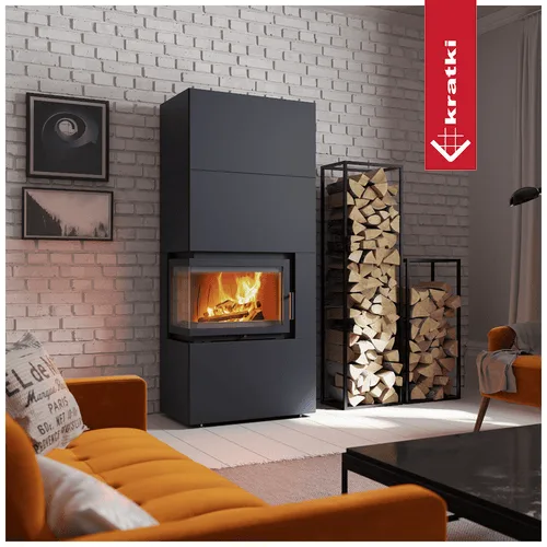 Chimenea Modulares Simple Box 8 kW Ø 200 revestimiento negro
