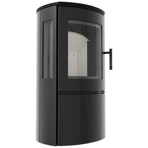 Estufa de leña de acero KRATKI FALCON VIEW Ø 150 10 kW