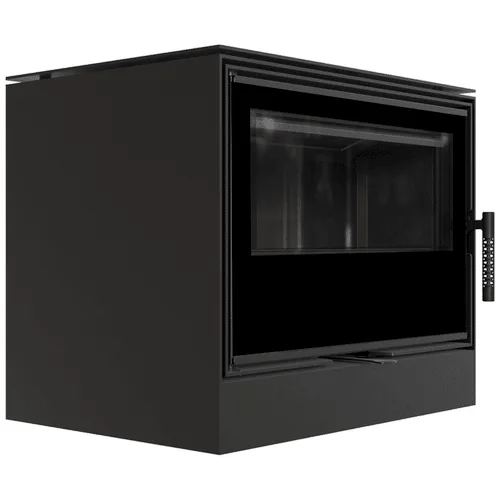 Estufa de leña de acero KRATKI KARI 70 Ø 150 8 kW thermotec negro