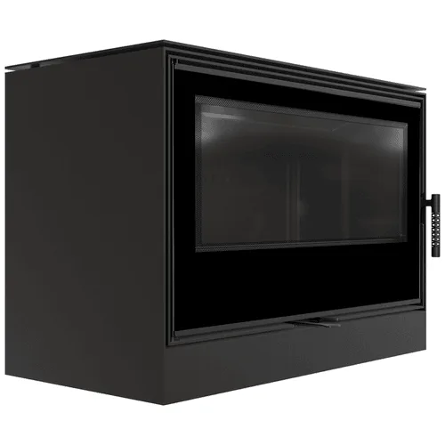 Estufa de leña de acero KRATKI KARI 95 Ø 180 14 kW thermotec negro
