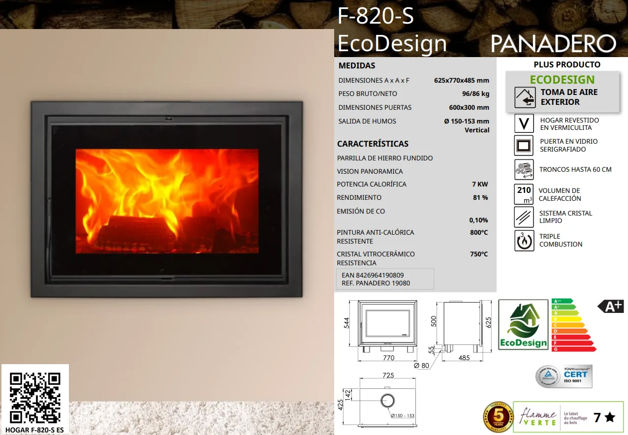 FIREPLACE F-820-S