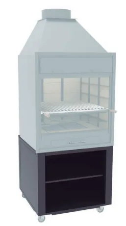 Mueble soporte con ruedas para barbacoas BF-70