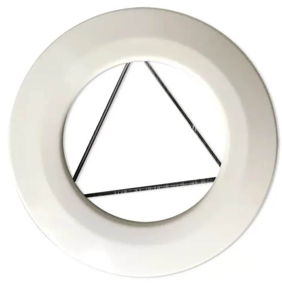 Plafón embellecedor techo o pared en Tubo esmaltado blanco 0,6mm