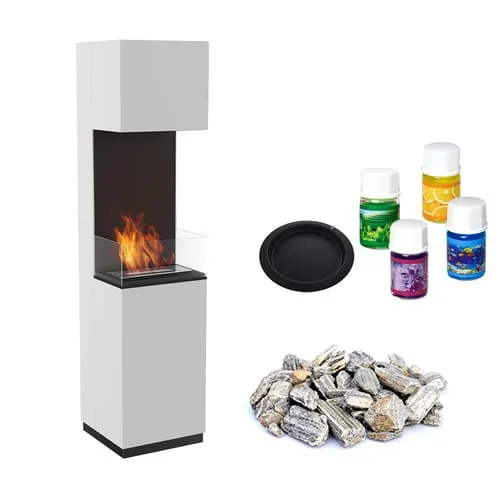 Portal de biochimeneas SIERRA Certificado TÜV Conjunto de acristalamiento REGALOS