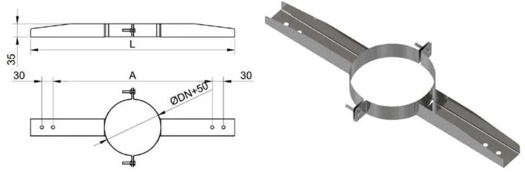 Soporte forjado Exoblack DW